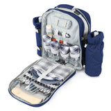 Greenfield Collection Luxury Picnic Backpack Hamper for Four People - The Greenfield Collection