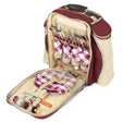 Deluxe Picnic Backpack Hamper for Four People - Greenfield Collection