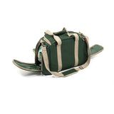 Greenfield Collection Deluxe Four Person Picnic Holdall in Forest Green - The Greenfield Collection