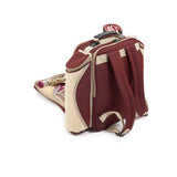 Greenfield Collection Super Deluxe Picnic Backpack Hamper for Two People with Matching Picnic Blanket - The Greenfield Collection