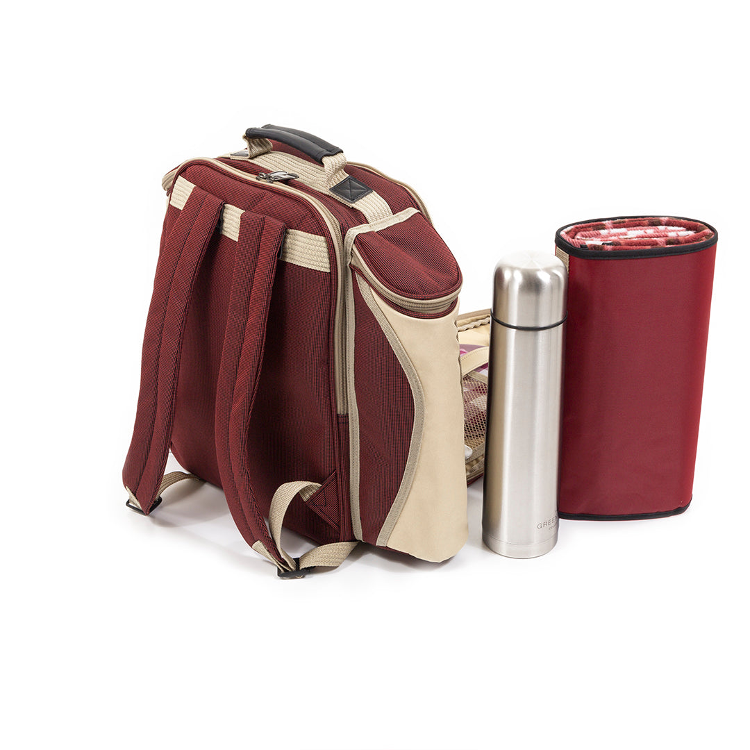 Picnic backpack for discount 2 with flask