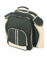 Greenfield Collection Super Deluxe Picnic Backpack Hamper for Four People - The Greenfield Collection