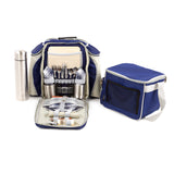 Greenfield Collection Super Deluxe Picnic Backpack Hamper with Matching Cool Bag - The Greenfield Collection