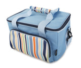 Greenfield Collection Sky Blue 20 Litre Foldable Family Cool Bag - Greenfield Collection