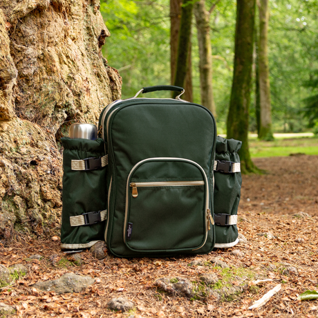 Picnic Rucksack Backpack Hamper in Forest Green