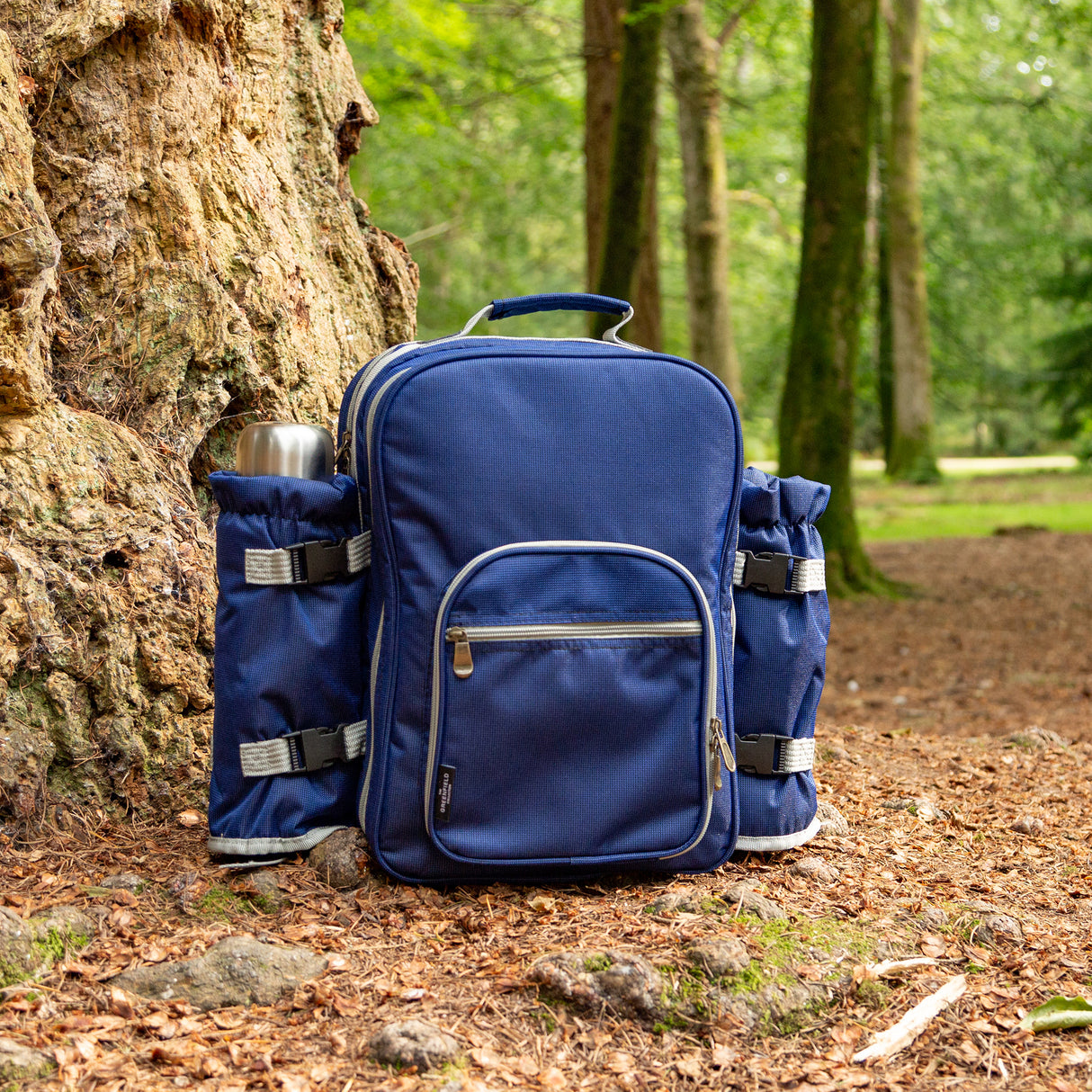 Luxury Picnic Backpack for 4 people in Navy Blue