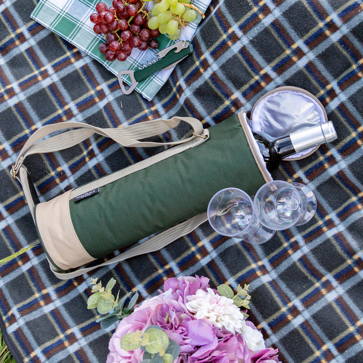 Green Wine Cooler Bag - Greenfield Collection