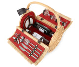 Greenfield Collection Henley Willow Picnic Hamper for Two People - The Greenfield Collection