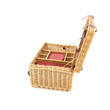 Greenfield Collection Blenheim Willow Picnic Hamper for Four People - The Greenfield Collection