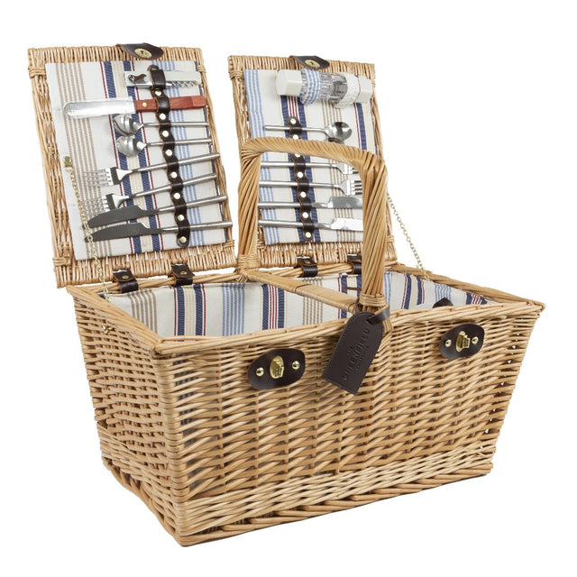 Greenfield Collection Park Lane Willow Picnic Hamper for Four People - Greenfield Collection