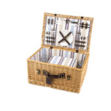 Greenfield Collection Ludlow Willow Picnic Hamper for Four People - The Greenfield Collection