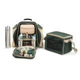 Greenfield Collection Super Deluxe Picnic Backpack Hamper with Matching Cool Bag - Greenfield Collection