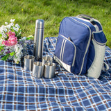 Super Deluxe Picnic Backpack Hamper for Four People - The Greenfield Collection