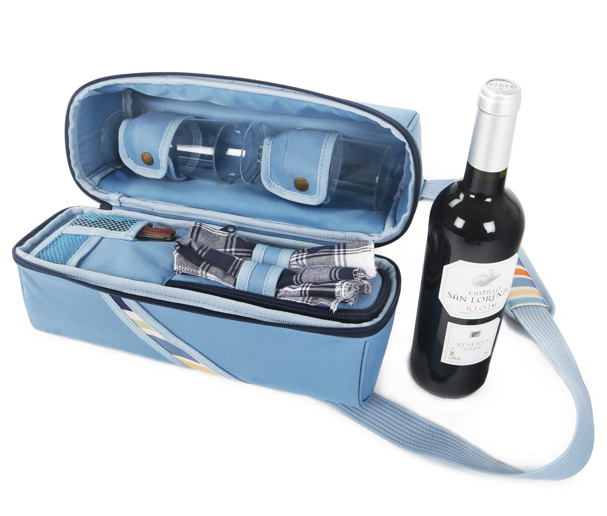 Greenfield Collection Deluxe Wine Cooler Bag for Two People - The Greenfield Collection