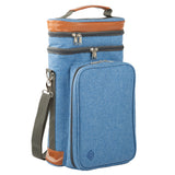 Blue Contemporary Wine Cooler Bag for 4 people - Greenfield Collection