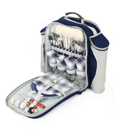 Greenfield Collection Deluxe Picnic Backpack Hamper for Four People - The Greenfield Collection
