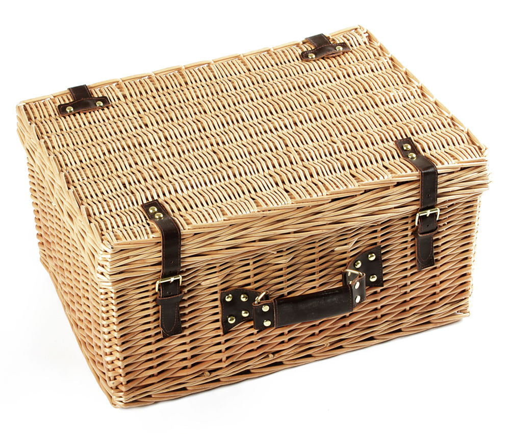 Greenfield Collection Blenheim Willow Picnic Hamper for Four People - The Greenfield Collection