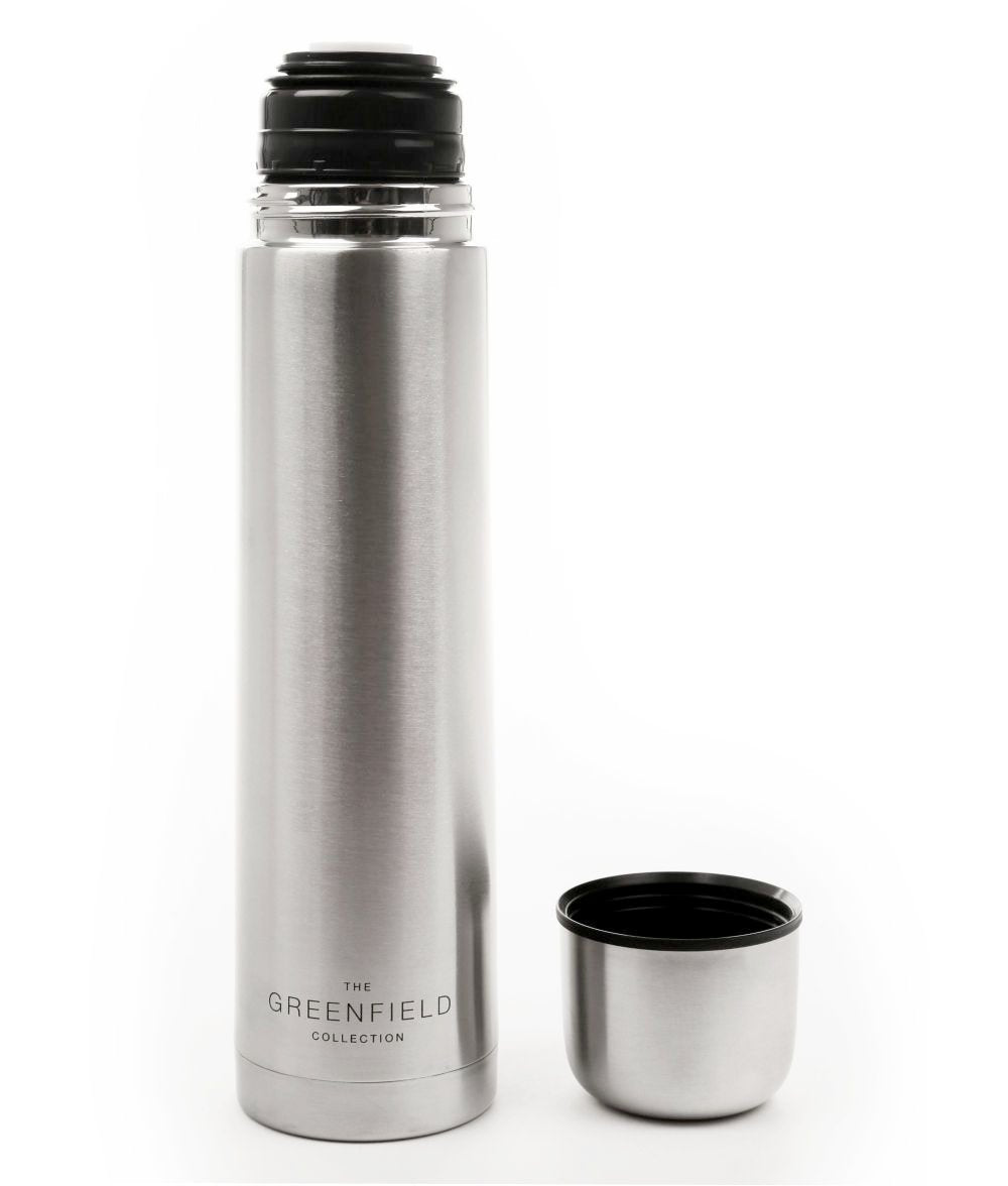 Greenfield Collection 1 Litre Vacuum Insulated Stainless Steel Flask - The Greenfield Collection