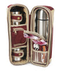 Greenfield Collection Deluxe Flask Hamper Bag for Two People - Greenfield Collection