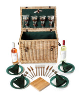 Greenfield Collection Amersham Willow Picnic Hamper for Four People - The Greenfield Collection