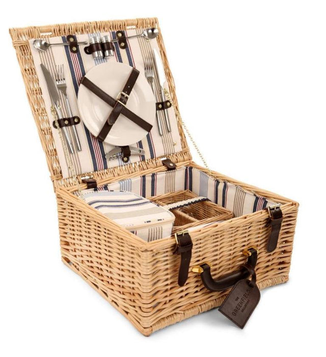 Greenfield Collection Chilworth Willow Picnic Hamper for Two People - Greenfield Collection