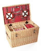 Greenfield Collection Goodwood Willow Picnic Hamper for Six People - Greenfield Collection